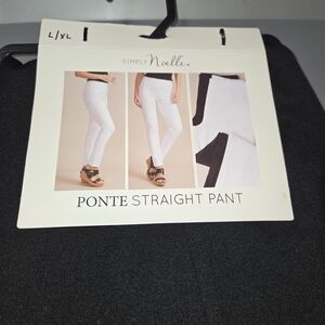 Simply Noelle Black Ponte Straight Pants